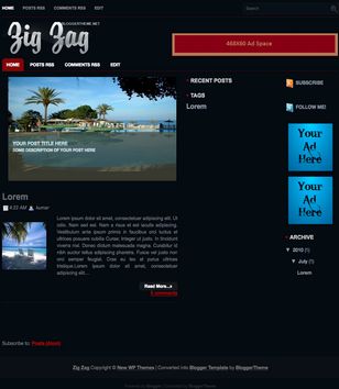 Zig Zagblogger template