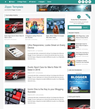 Zippoblogger template